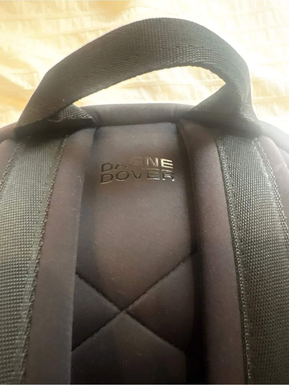 Dagne Dover Black Medium Dakota Backpack with Front Zip Pocketn